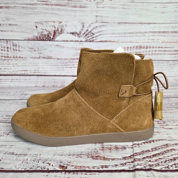 KOOLABURRA BY UGG Skyller Tassel Suede Boots10 Chestnut Brown Neutral Earthy New - Picture 2 of 9